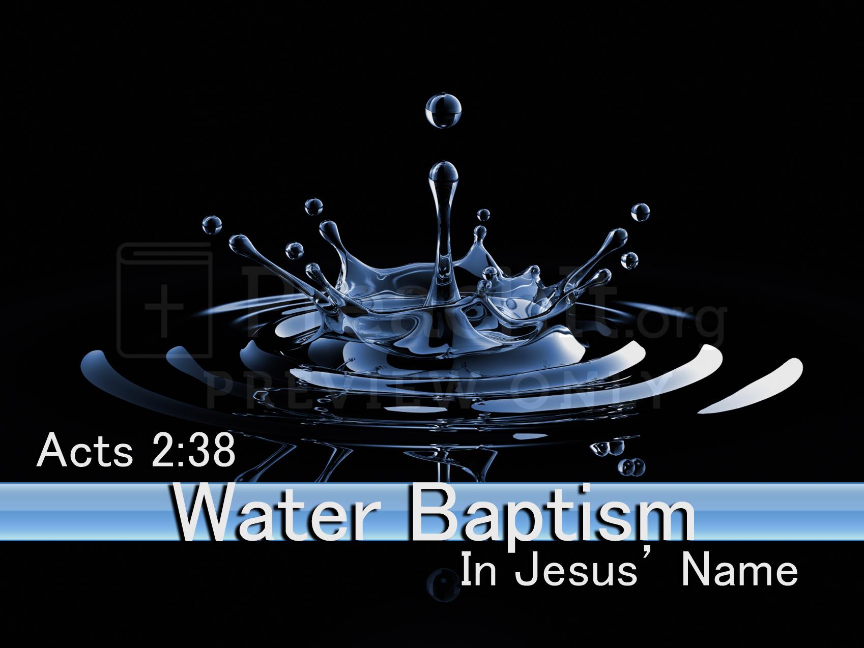 Lesson 2: Baptism In The Name Of Jesus