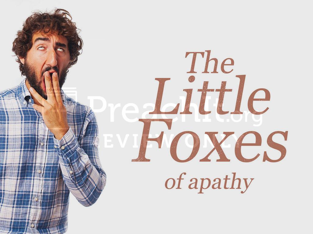 Lesson 3: The Little Fox Of Spiritual Apathy