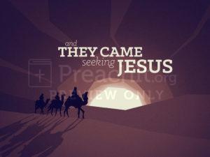 And They Came Seeking Jesus