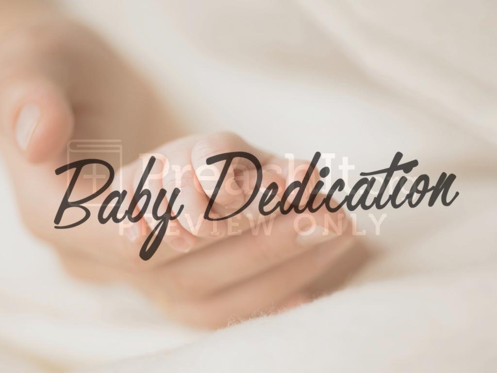 Hands Baby Dedication