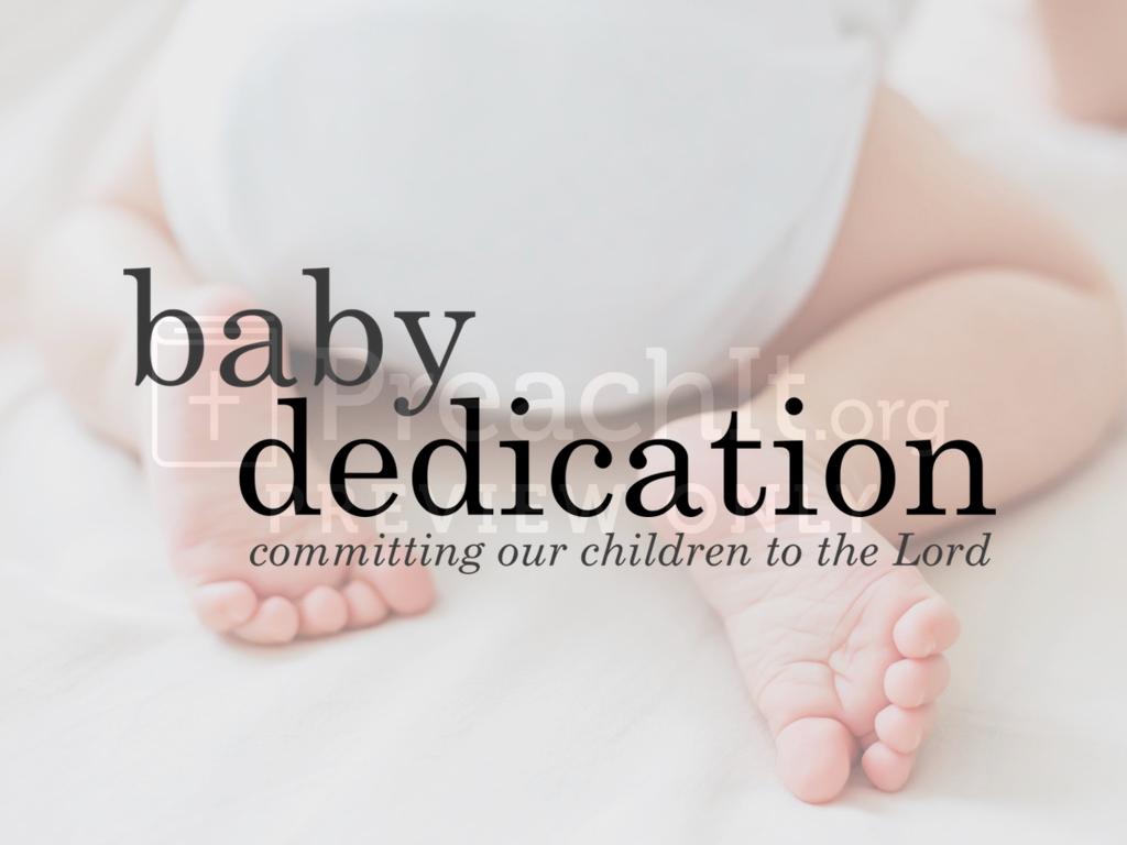 White Baby Dedication