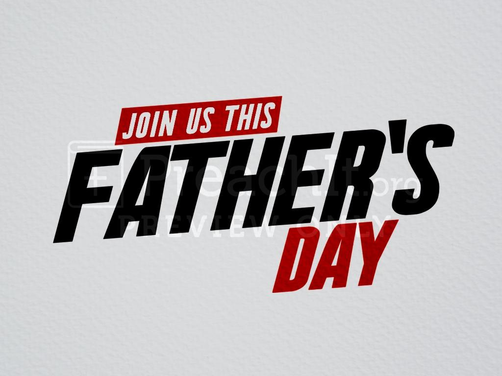 Join Us Father's Day Red Black