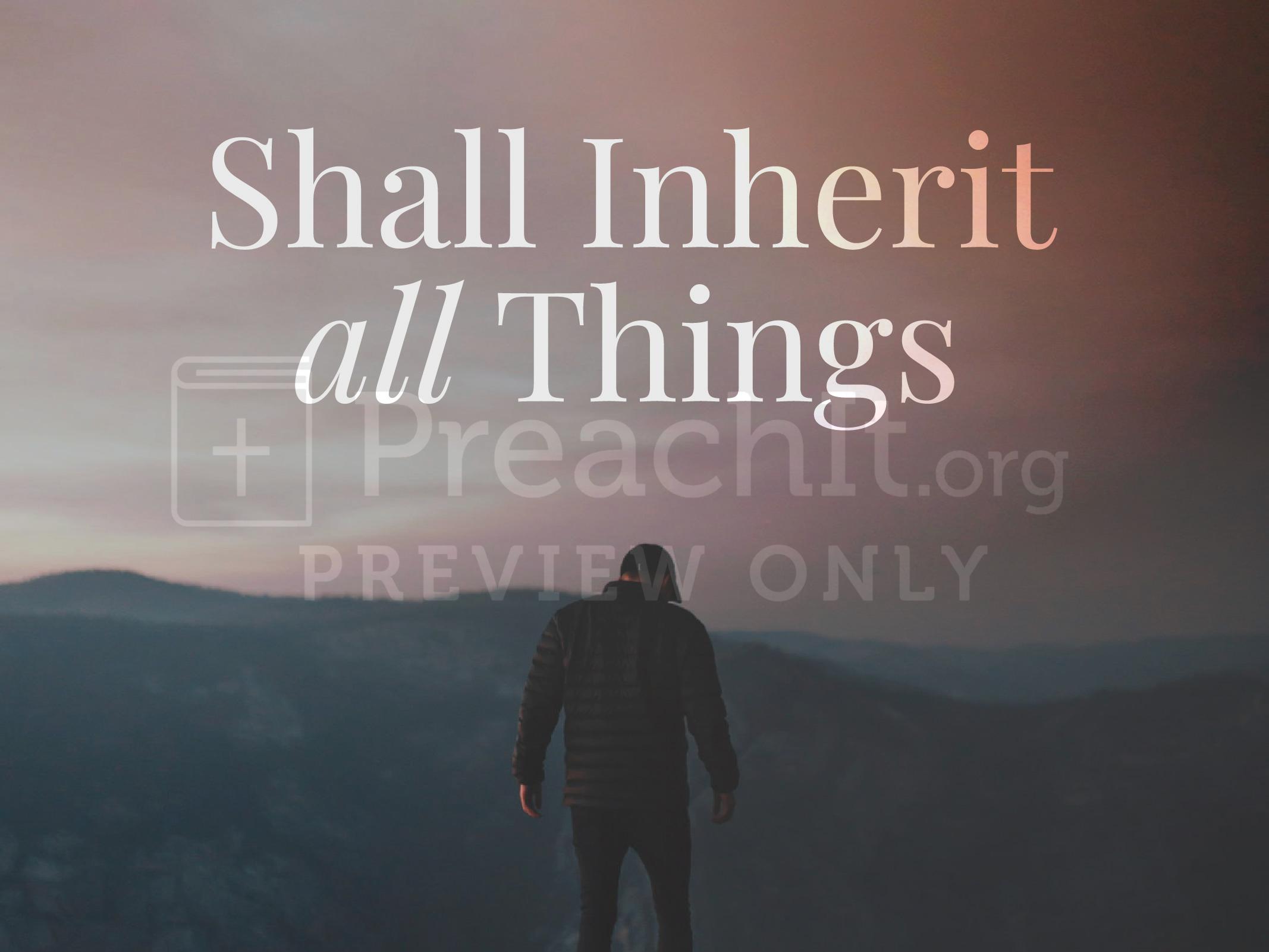 Lesson 1: Shall Inherit All Things - Teaching Notes